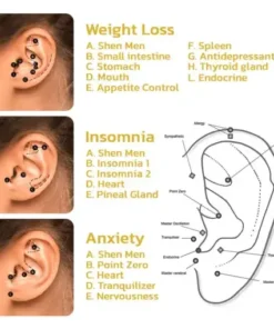 18K Titan Platinum Alloy Lymphvitic Earring Backs