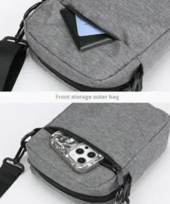 1PC Men’s Satchel Fashion Oxford Cloth Shoulder Bag Men’s Casual Diagonal Crossover Fashion Hand Machine Small Square Bag