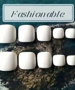 1min Style Change Reusable Wearing Manicure Fake Toenails (24PCS)