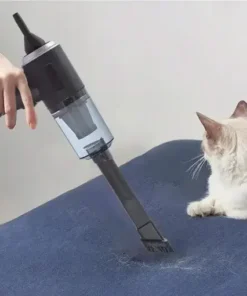 1pc Wireless Vacuum Cleaner Dual Use for Home and Car 120W High Power Powerful Vacuum Cleaner Black