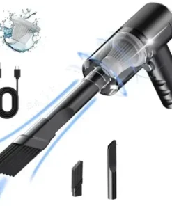 1pc Wireless Vacuum Cleaner Dual Use for Home and Car 120W High Power Powerful Vacuum Cleaner Black