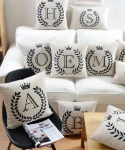 Personalized Alphabet Pillow Cover