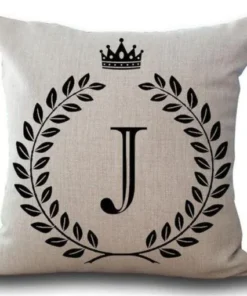 Personalized Alphabet Pillow Cover