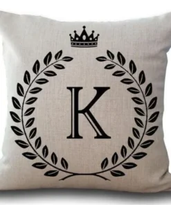 Personalized Alphabet Pillow Cover
