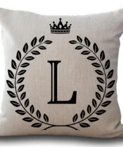 Personalized Alphabet Pillow Cover
