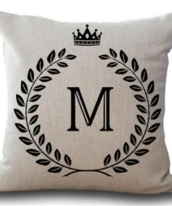 Personalized Alphabet Pillow Cover
