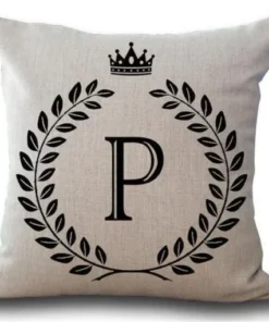 Personalized Alphabet Pillow Cover