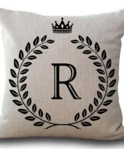 Personalized Alphabet Pillow Cover