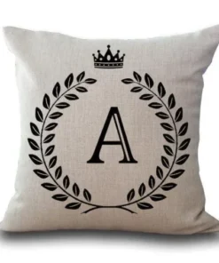 Personalized Alphabet Pillow Cover