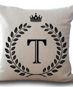 Personalized Alphabet Pillow Cover
