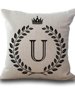Personalized Alphabet Pillow Cover
