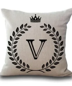 Personalized Alphabet Pillow Cover