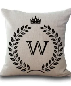 Personalized Alphabet Pillow Cover
