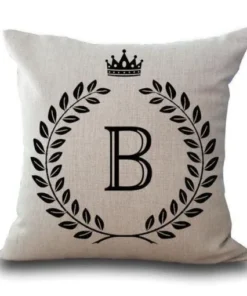Personalized Alphabet Pillow Cover