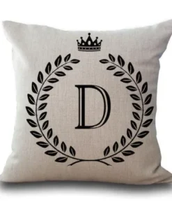 Personalized Alphabet Pillow Cover