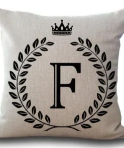 Personalized Alphabet Pillow Cover