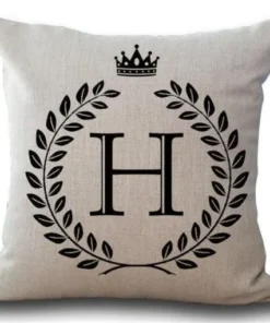 Personalized Alphabet Pillow Cover