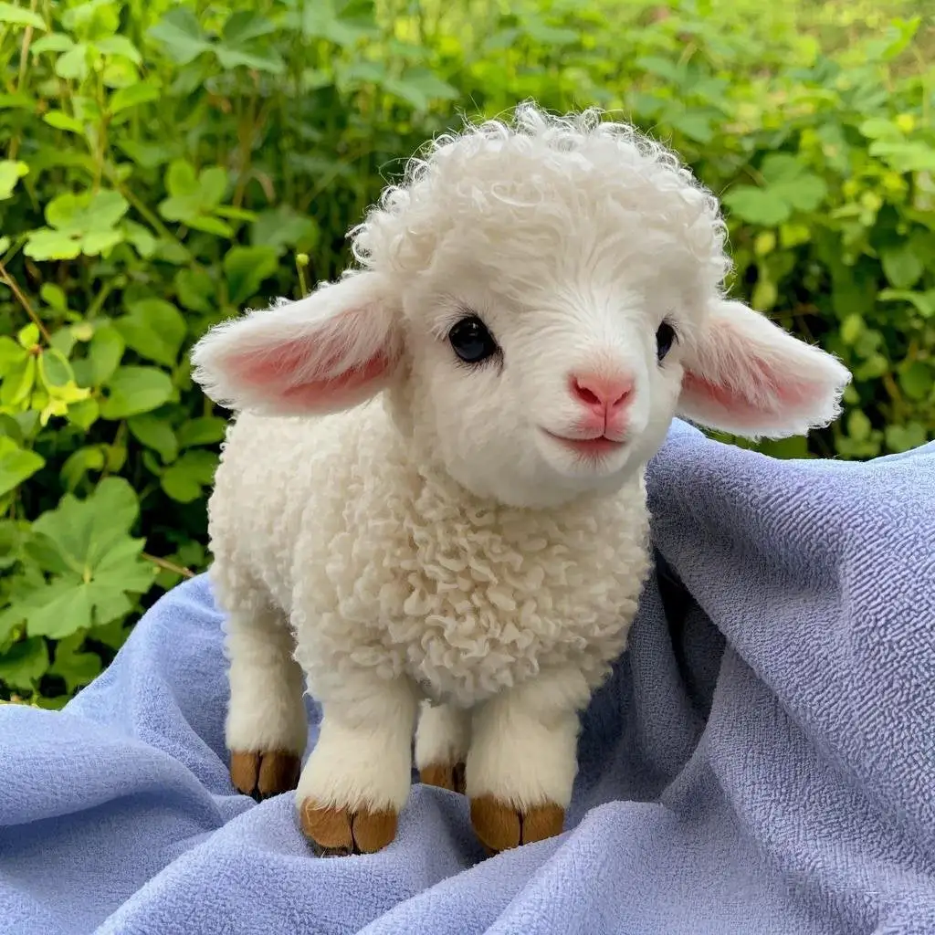 Adorable Plush Lamb - Your Cuddly Toy Lamb - Image 2