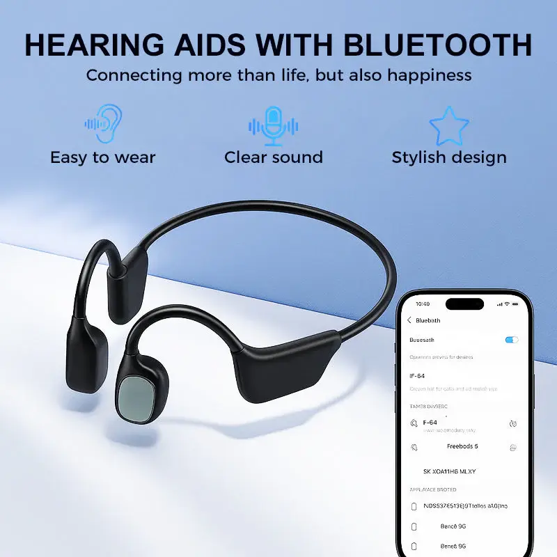 BBOJI Osteoconduction Smart Hearing Aid Bluetooth Earphones - Image 3