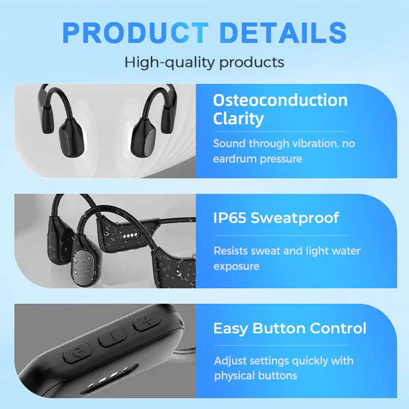 BBOJI Osteoconduction Smart Hearing Aid Bluetooth Earphones - Image 6
