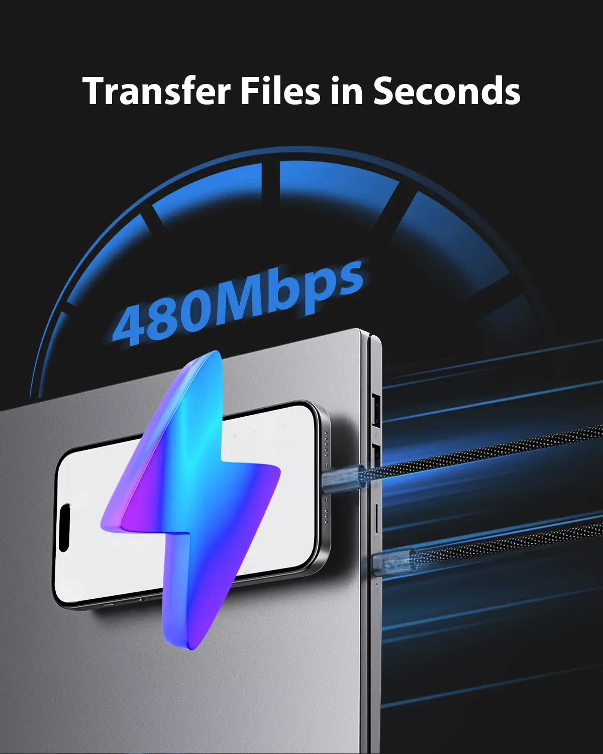 Magnetic Anti-Tangle Charging Cable - Image 9