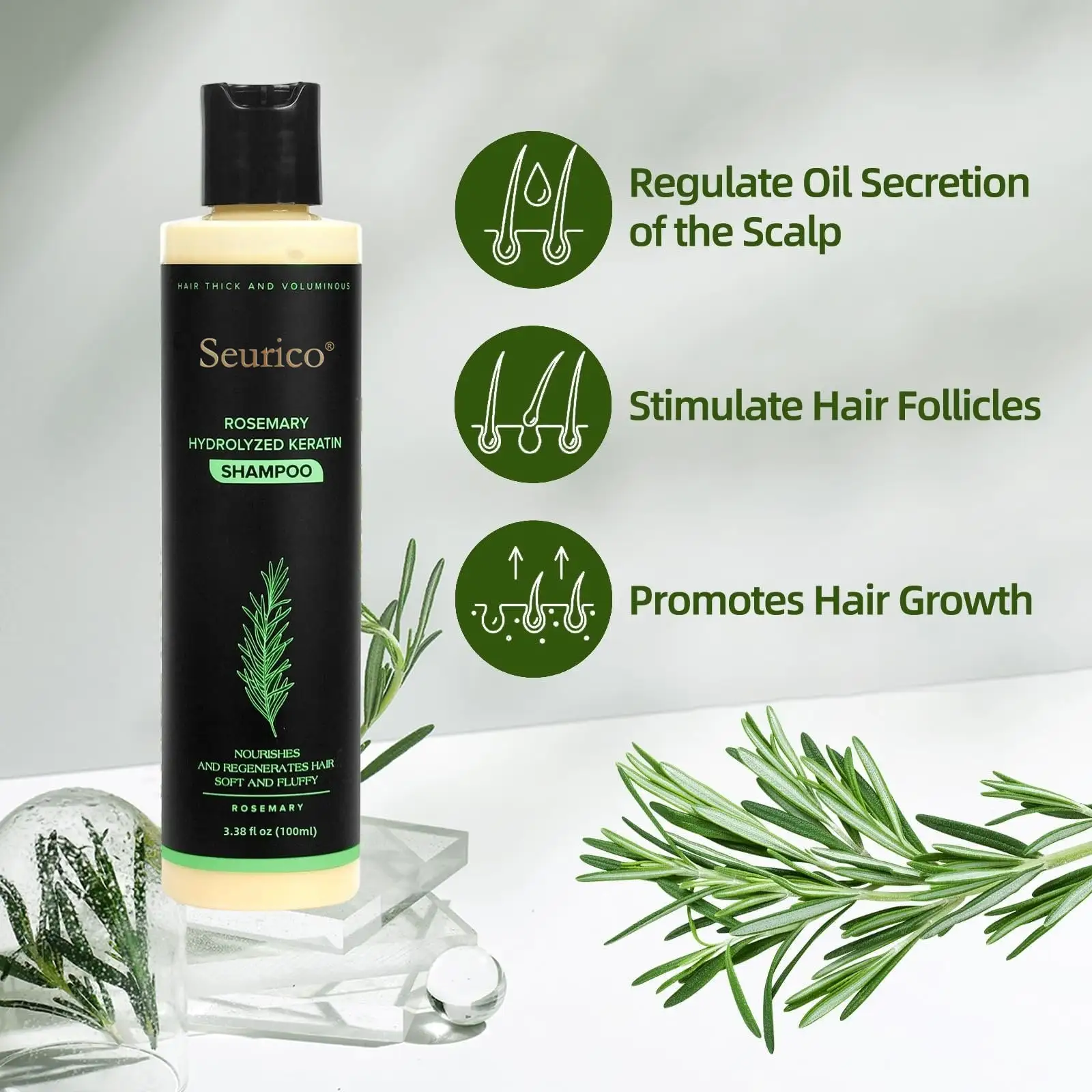 Seurico Organic Rosemary Hair Growth Shampoo & Hair Conditioner - Image 3