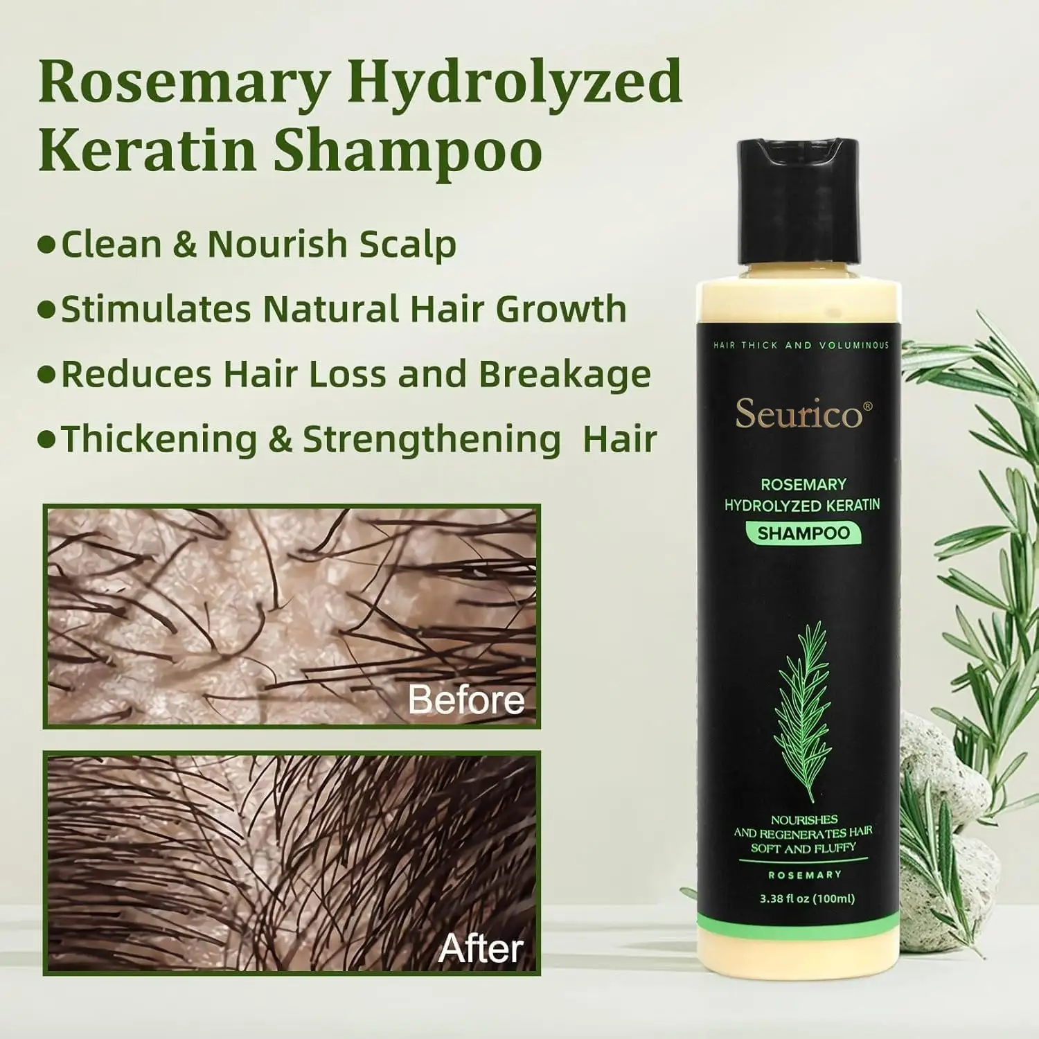 Seurico Organic Rosemary Hair Growth Shampoo & Hair Conditioner - Image 4