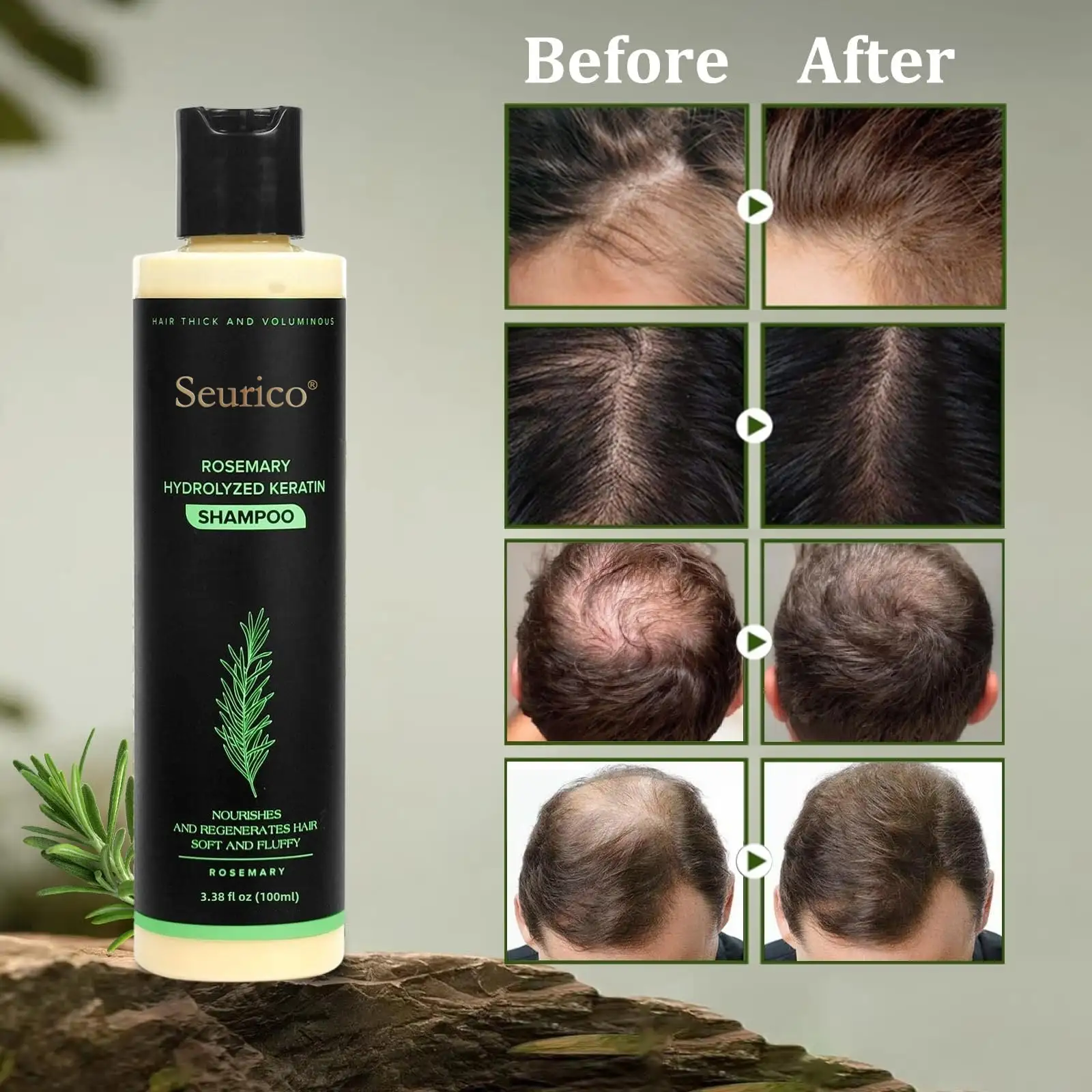 Seurico Organic Rosemary Hair Growth Shampoo & Hair Conditioner - Image 6