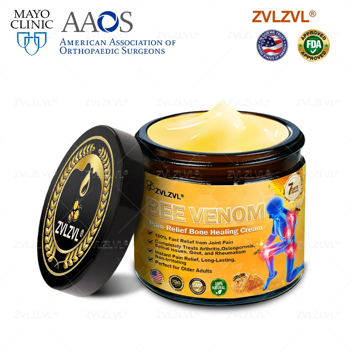 Bee Venom Pain-Relief Bone Healing Cream - Image 17