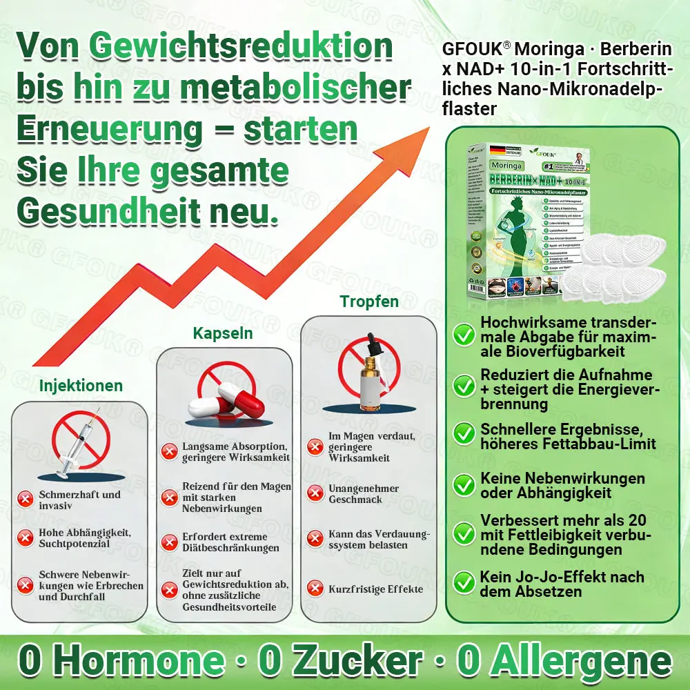 Moringa · Berberin × NAD+ 10-in-1 Advanced Nano Mikronadel-Patch - Image 2